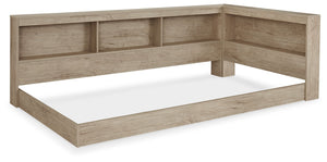 Oliah Natural 3 Pc. Dresser, Bookcase Storage Bed
