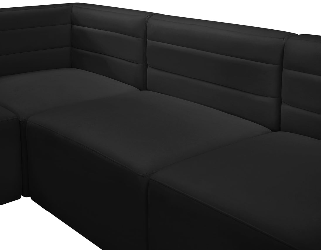 Quincy Velvet Modular Sofa - Furniture Depot