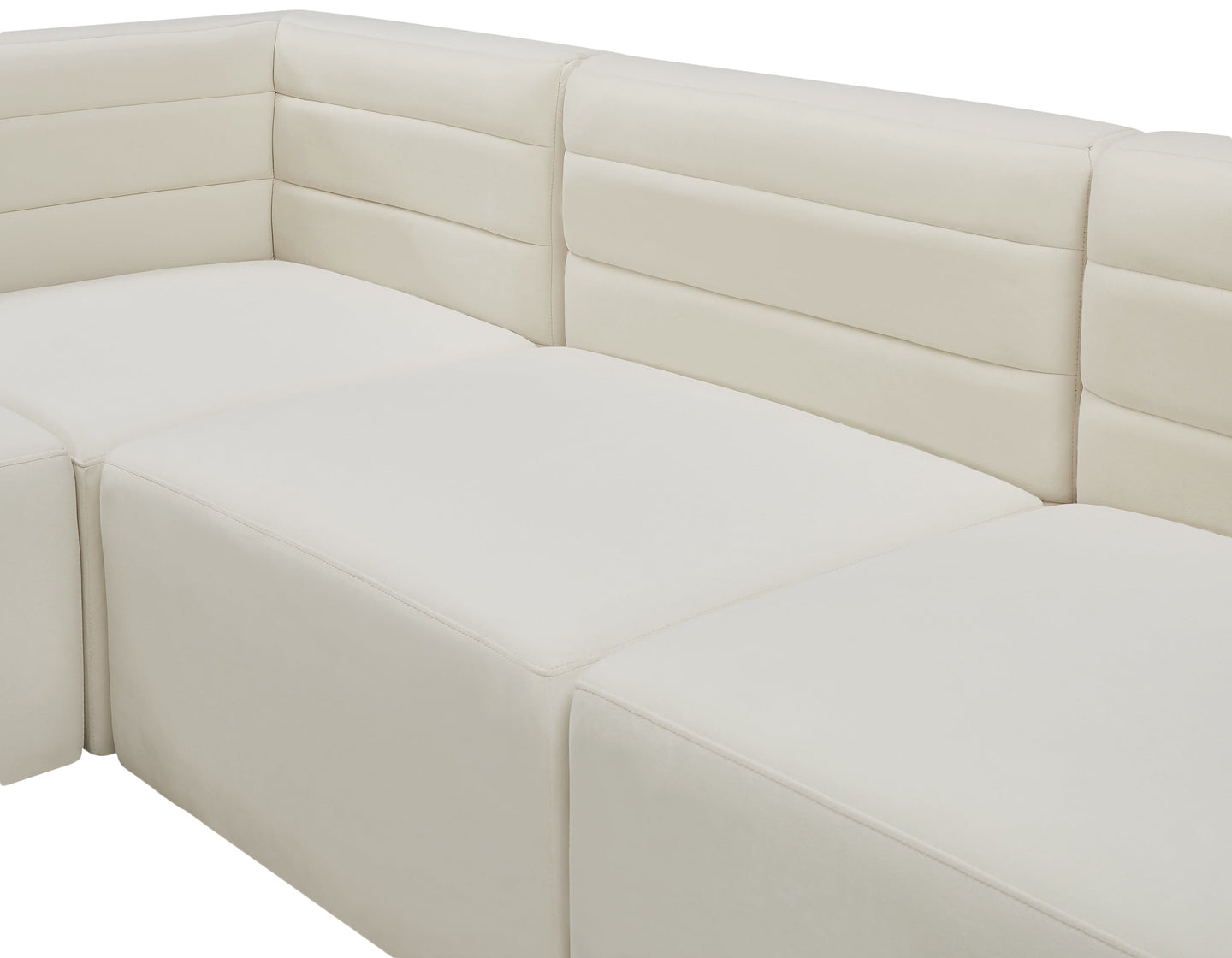 Quincy Velvet Modular Sectional - Furniture Depot