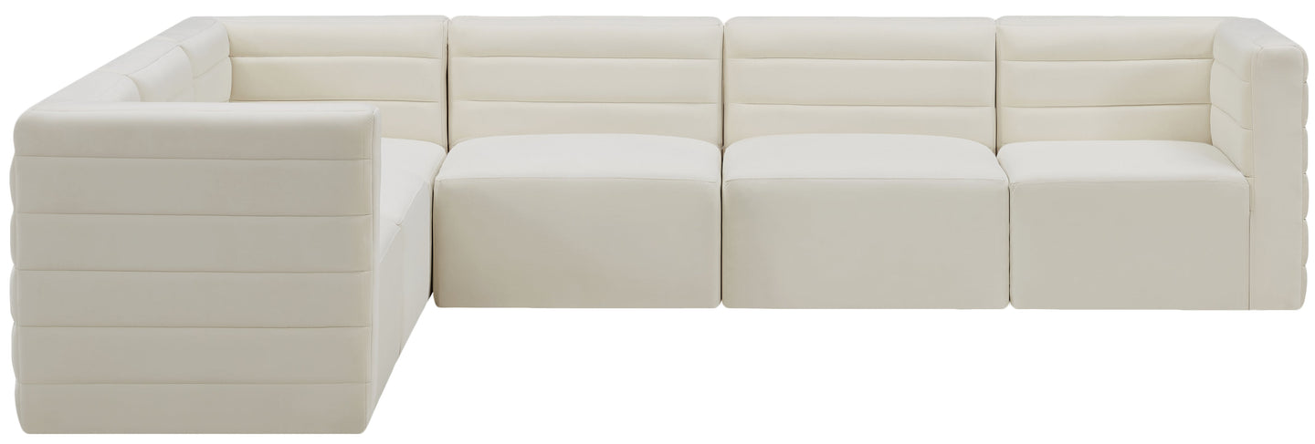 Quincy Velvet Modular Sectional - Furniture Depot