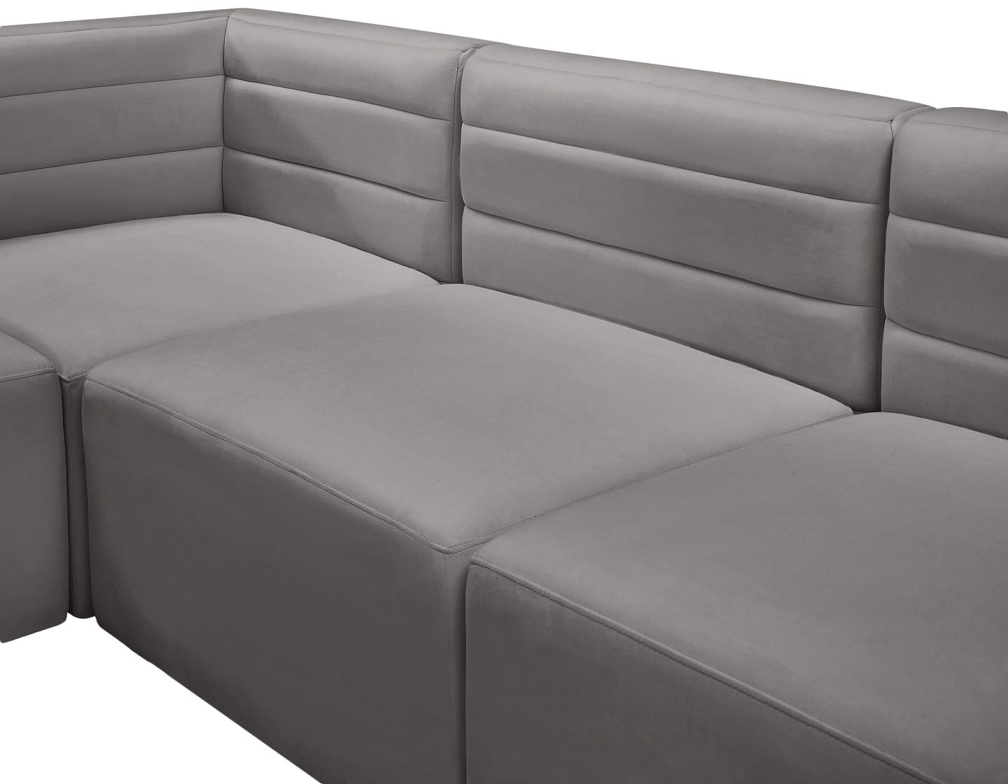 Quincy Velvet Modular Sofa - Furniture Depot