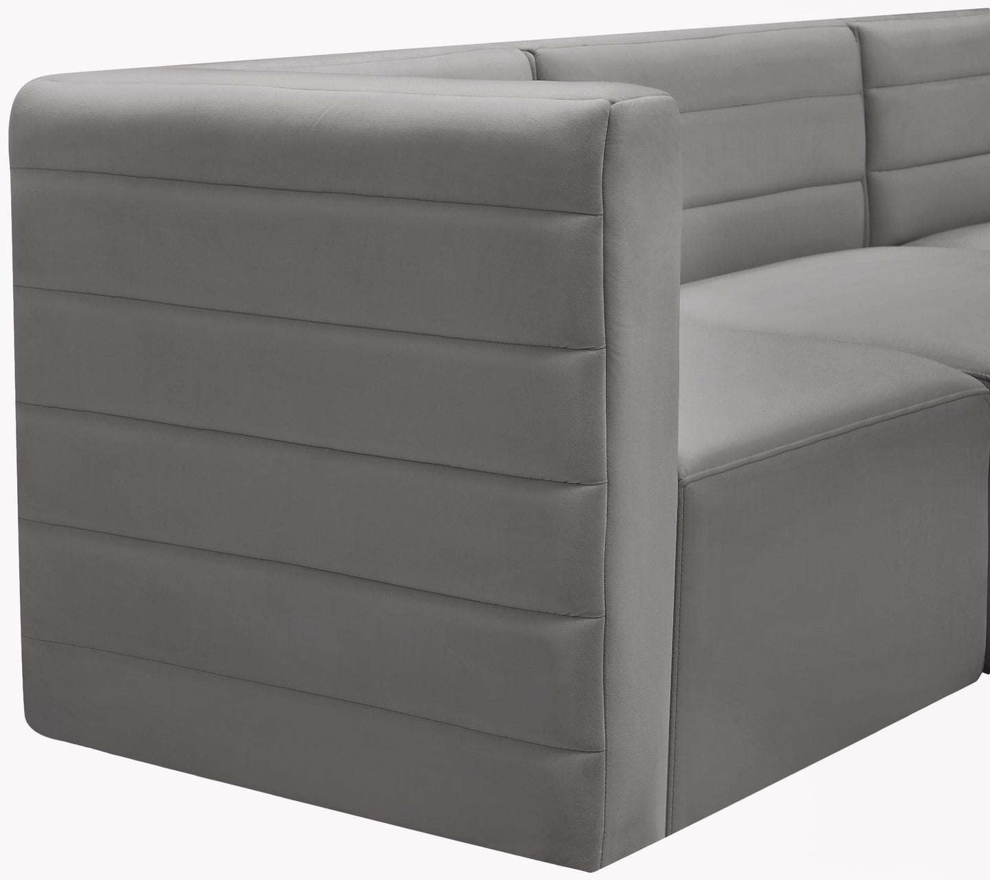 Quincy Velvet Modular Sofa - Furniture Depot