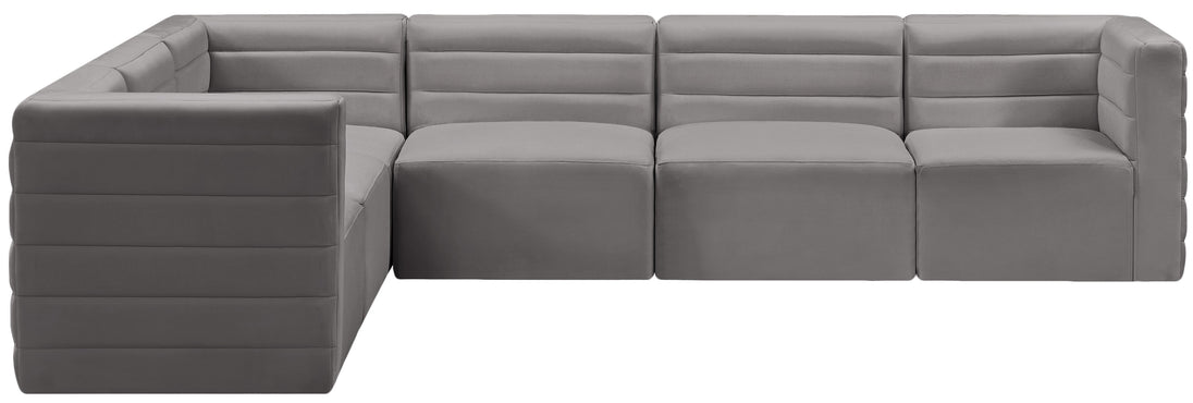 Quincy Velvet Modular Sectional - Furniture Depot