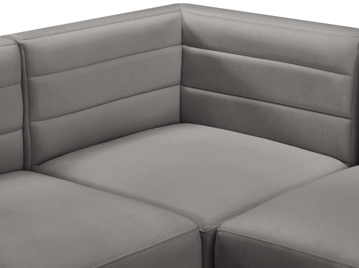 Quincy Velvet Modular Sectional - Furniture Depot