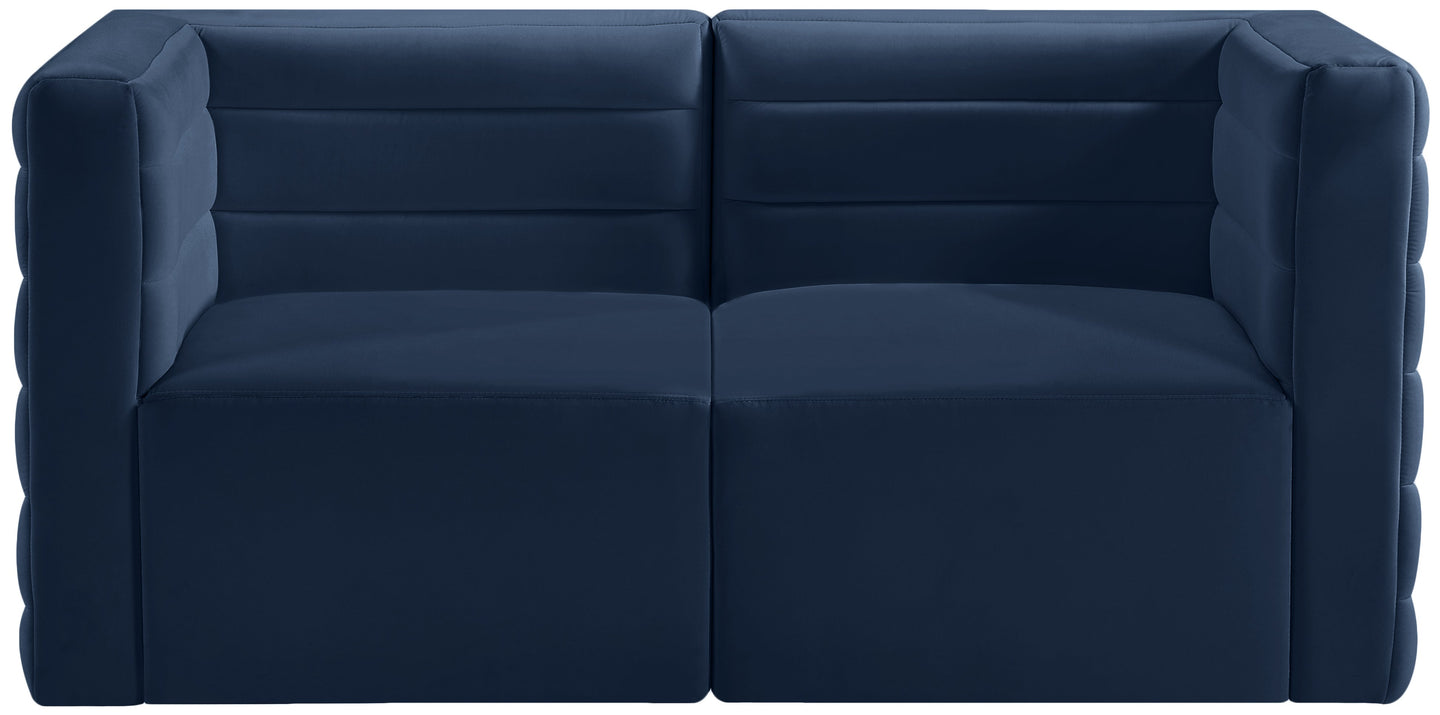 Quincy Velvet Modular Sofa - Furniture Depot