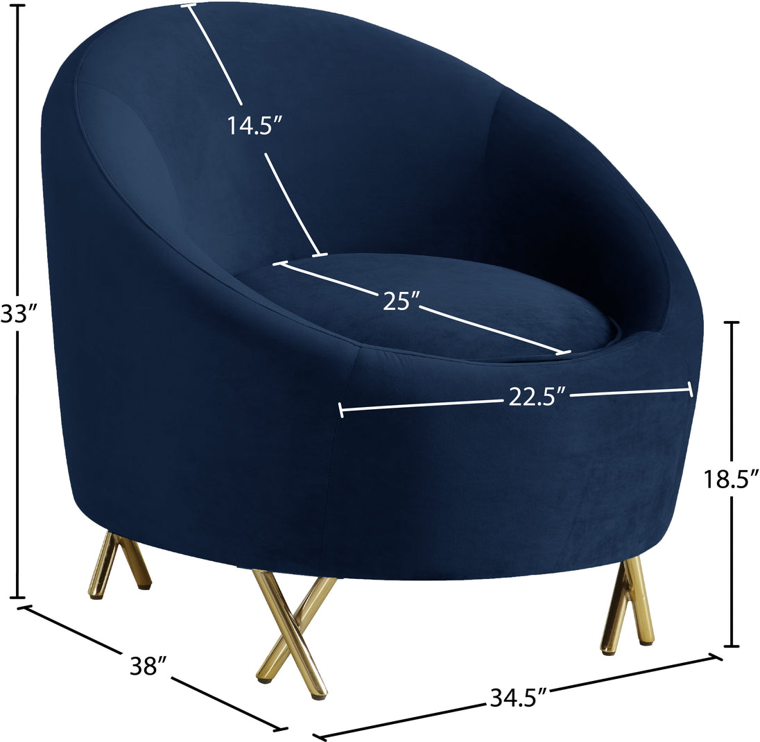 Serpentine Velvet Chair - Sterling House Interiors (7679012569336)