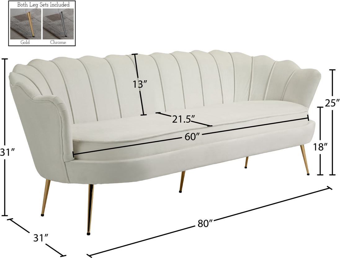 Gardenia Velvet Sofa - Furniture Depot