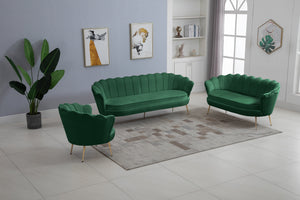 Gardenia Velvet Loveseat - Furniture Depot