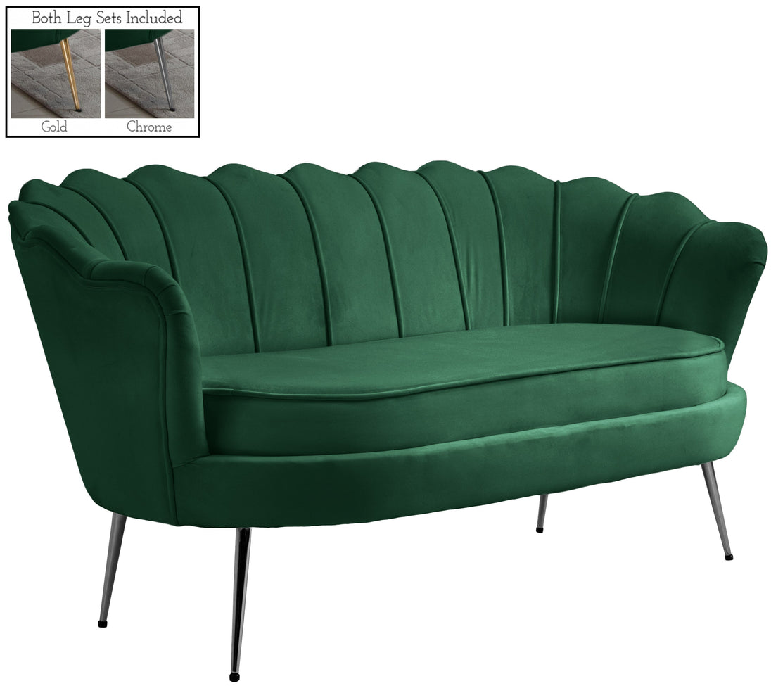 Gardenia Velvet Loveseat - Furniture Depot