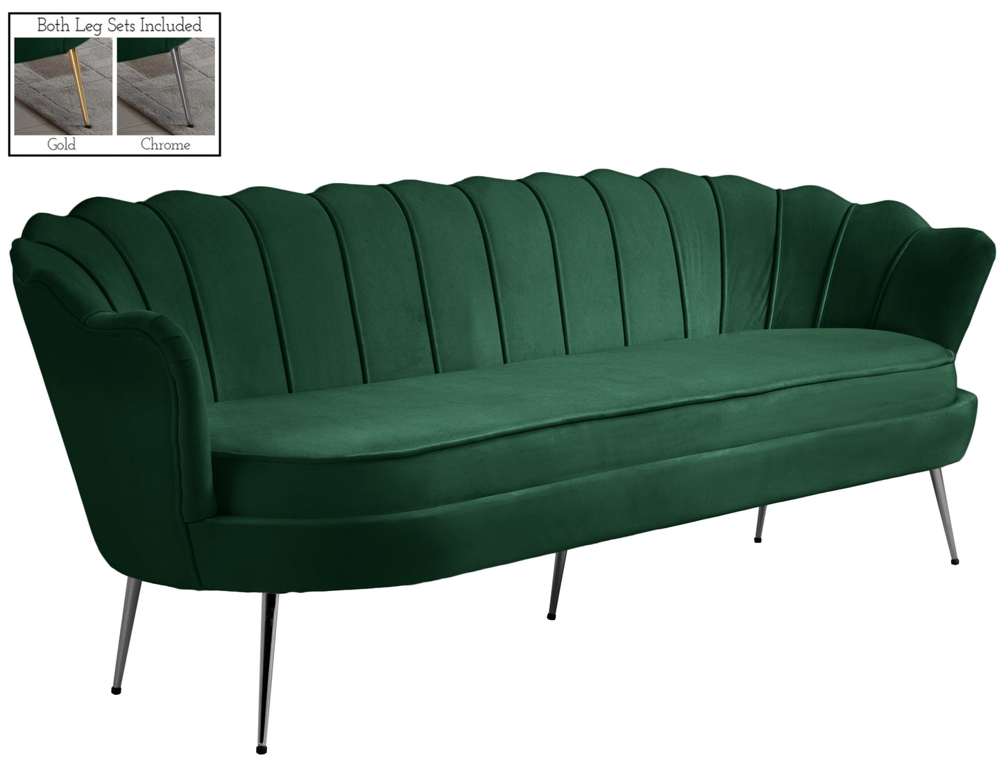 Gardenia Velvet Sofa - Furniture Depot