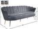 Gardenia Velvet Sofa - Furniture Depot