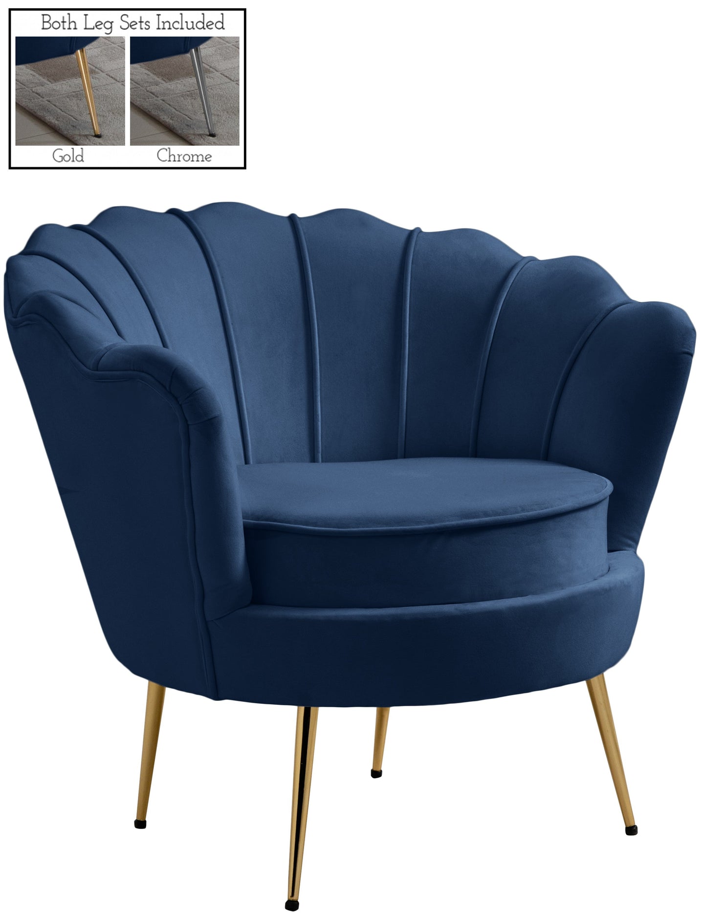 Gardenia Velvet Chair - Furniture Depot