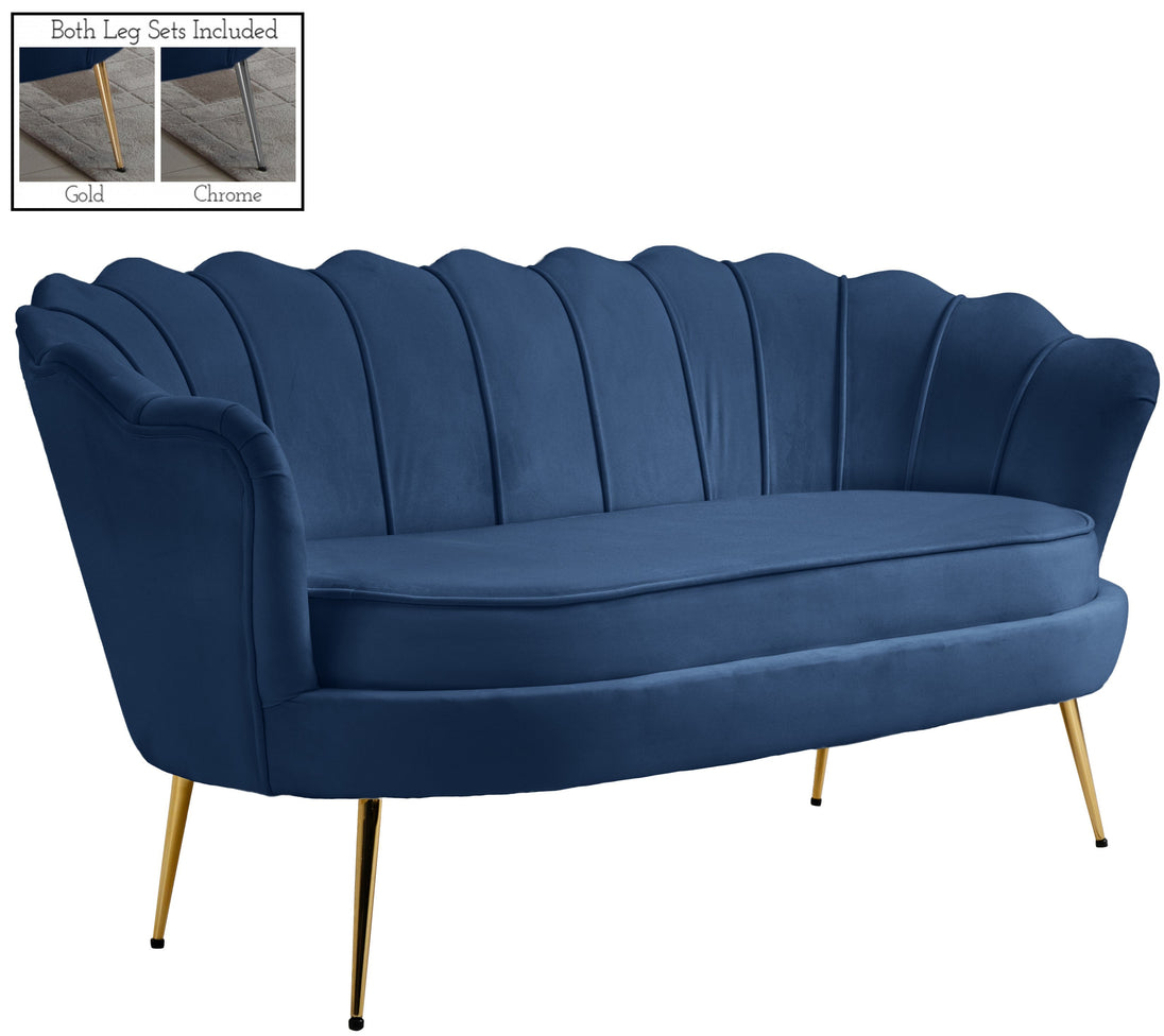 Gardenia Velvet Loveseat - Furniture Depot