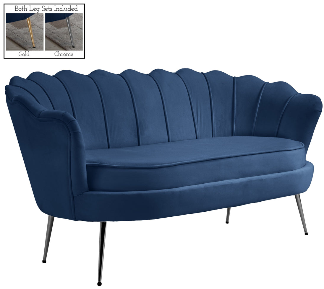 Gardenia Velvet Loveseat - Furniture Depot