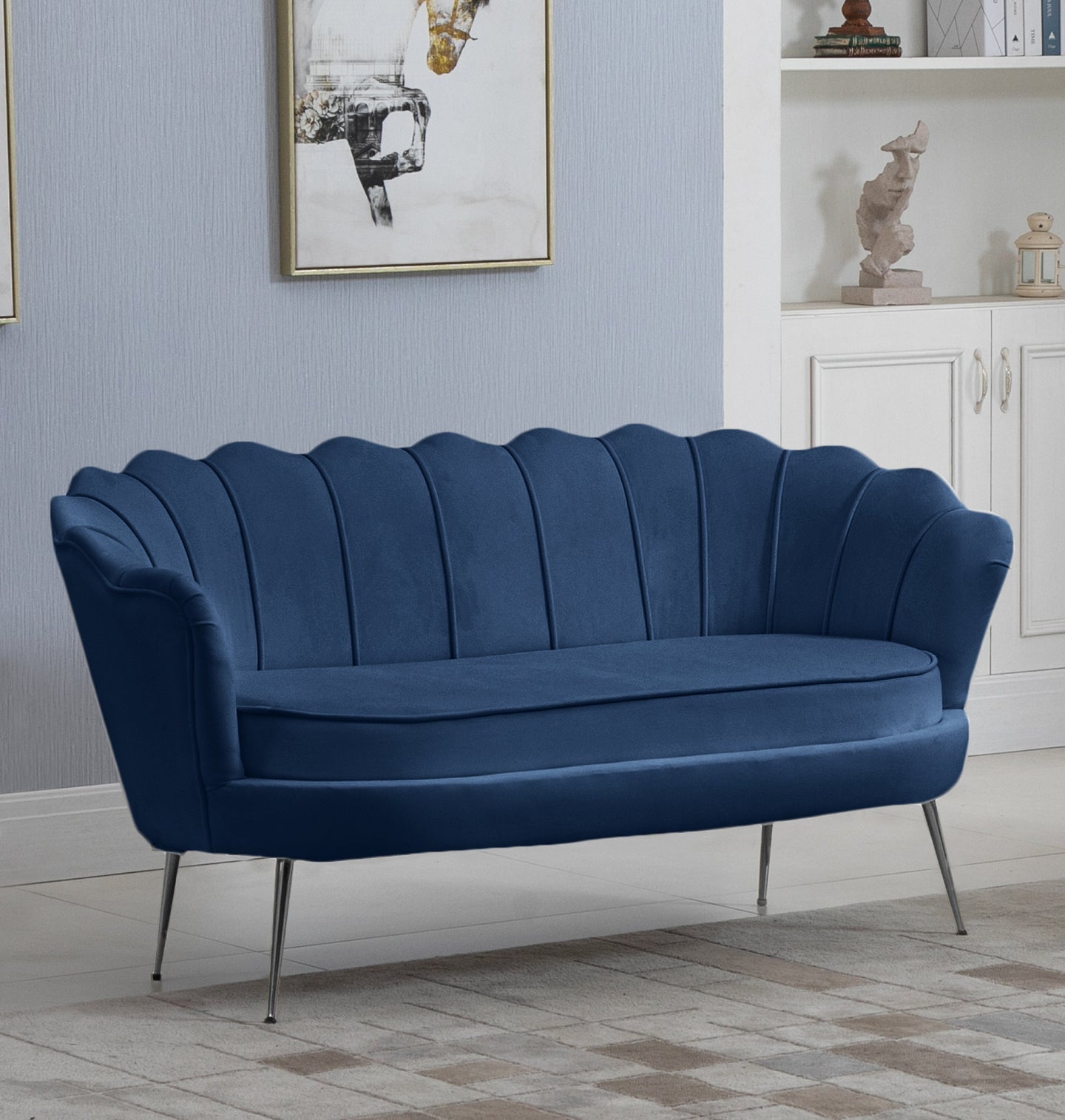 Gardenia Velvet Loveseat - Furniture Depot