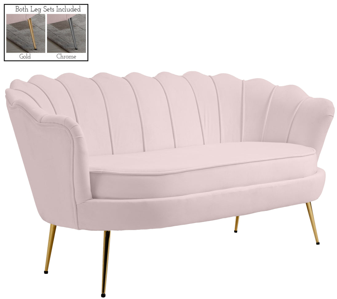 Gardenia Velvet Loveseat - Furniture Depot