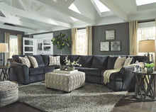 Load image into Gallery viewer, Eltmann Slate Right Arm Facing Cuddler 4 Pc Sectional