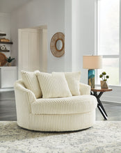 Load image into Gallery viewer, Lindyn Oversized Swivel Accent Chair - Ivory