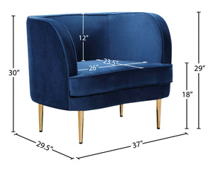 Vivian Velvet Chair - Furniture Depot (7679014797560)