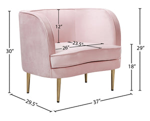 Vivian Velvet Chair - Furniture Depot (7679014797560)