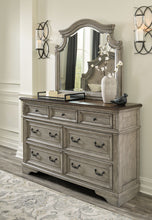 Load image into Gallery viewer, Lodenbay Antique Gray 5 Pc. Dresser, Mirror, Panel Bed