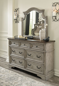 Lodenbay Antique Gray 5 Pc. Dresser, Mirror, Panel Bed