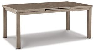Beach Front Beige Rect Dining Room Ext Table
