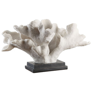 Blade Coral Statue White