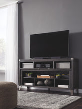 Load image into Gallery viewer, Todoe Gray 2 Pc. 65&quot; TV Stand With Wide Fireplace Insert