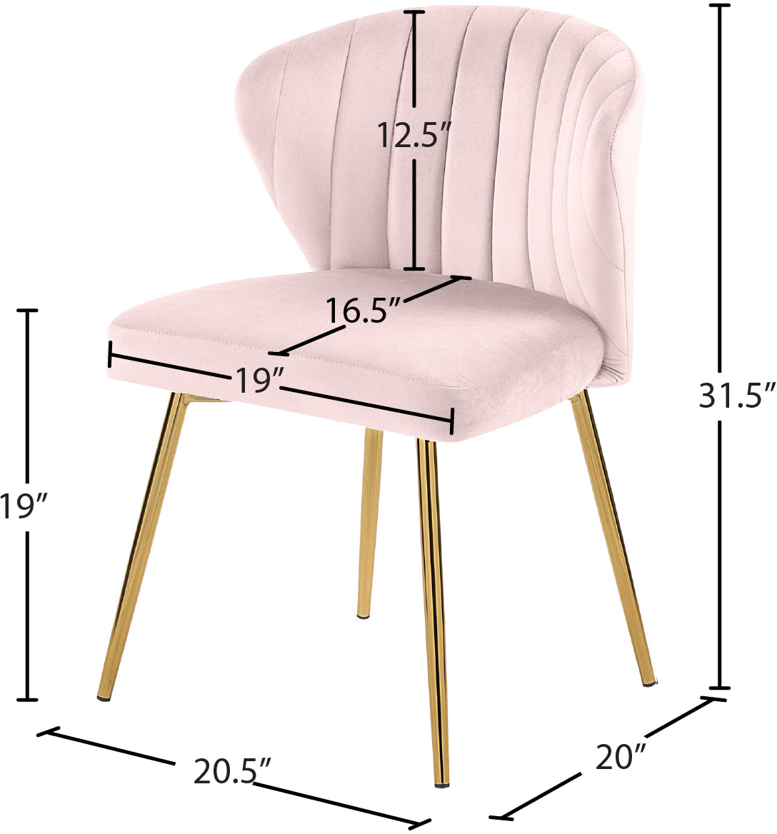 Finley Velvet Dining Chair - Furniture Depot