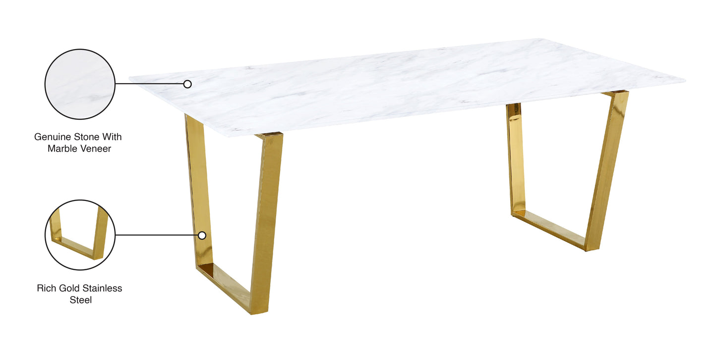 Cameron Gold Dining Table - Furniture Depot (7679015256312)