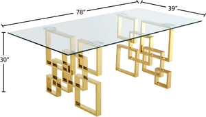 Pierre Gold Dining Table - Furniture Depot (7679015354616)
