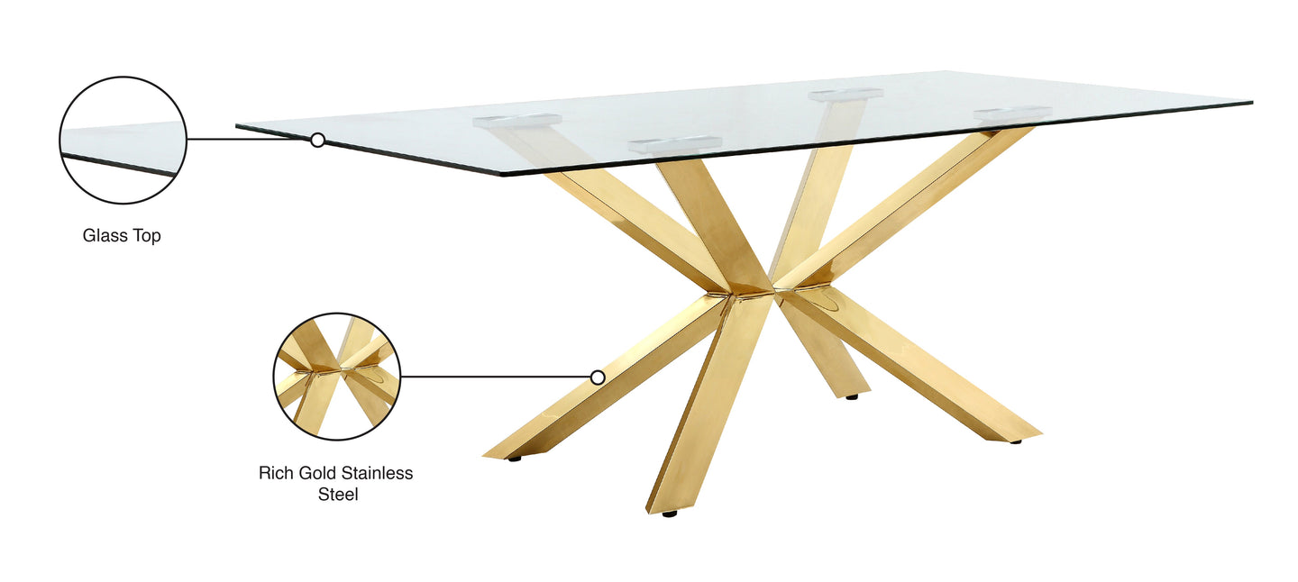 Capri Gold Dining Table - Furniture Depot (7679015420152)