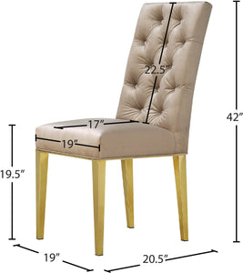 Capri Velvet Dining Chair - Furniture Depot (7679015452920)