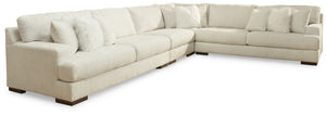 Zada Ivory 4Pc Sectional W/Right Arm Facing Sofa
