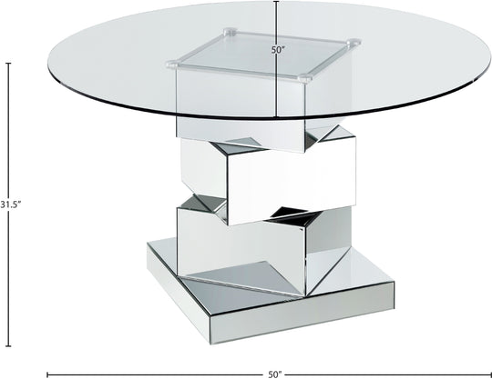 Haven Chrome Dining Table - Furniture Depot (7679015616760)