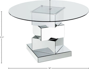 Haven Chrome Dining Table - Furniture Depot (7679015616760)