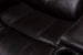 Marcela Manual Recliner Sectional Sofa Dark Brown Gel Leather - Furniture Depot