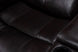 Marcela Manual Recliner Sectional Sofa Dark Brown Gel Leather - Furniture Depot