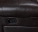 Marcela Manual Recliner Sectional Sofa Dark Brown Gel Leather - Furniture Depot