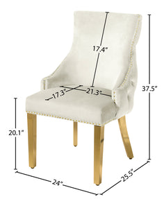 Tuft Velvet Dining Chair - Furniture Depot (7679015747832)
