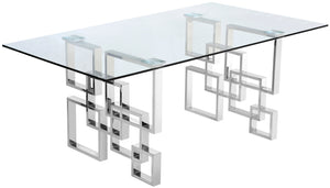 Alexis Chrome Dining Table - Furniture Depot (7679015846136)