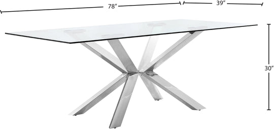 Juno Chrome Dining Table - Furniture Depot (7679015911672)