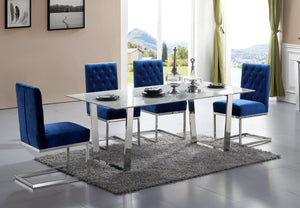 Carlton Chrome Dining Table - Furniture Depot