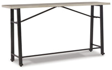 Load image into Gallery viewer, Karisslyn Whitewash / Black 3 Pc. Long Counter Table, 2 Bar Stools