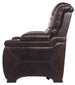 Warnerton PWR Recliner/ADJ Headrest chair - Chocolate - Furniture Depot (6217032794285)