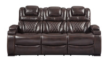 Load image into Gallery viewer, Warnerton PWR REC Sofa with ADJ Headrest - Chocolate - Furniture Depot (6217290743981)