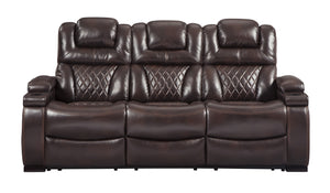 Warnerton PWR REC Sofa with ADJ Headrest - Chocolate - Furniture Depot (6217290743981)