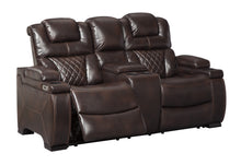 Load image into Gallery viewer, Warnerton PWR REC Loveseat/CON/ADJ HDRST - Chocolate - Furniture Depot (6217309061293)