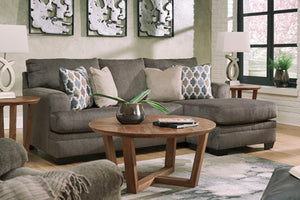Dorsten sofa chaise Slate - Furniture Depot